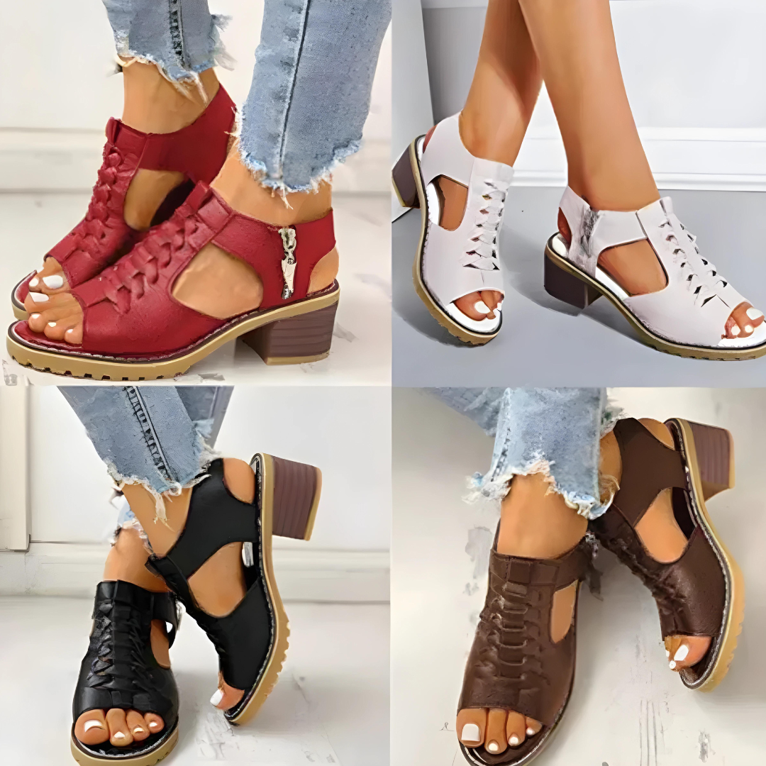 Sophia | Women's Elegant Peep-Toe Sandals-Omni Prime Goods