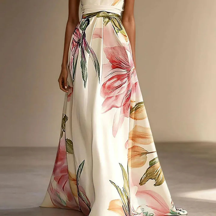 Sophia | Women's Floral Maxi Dress for Wedding Guests-Omni Prime Goods