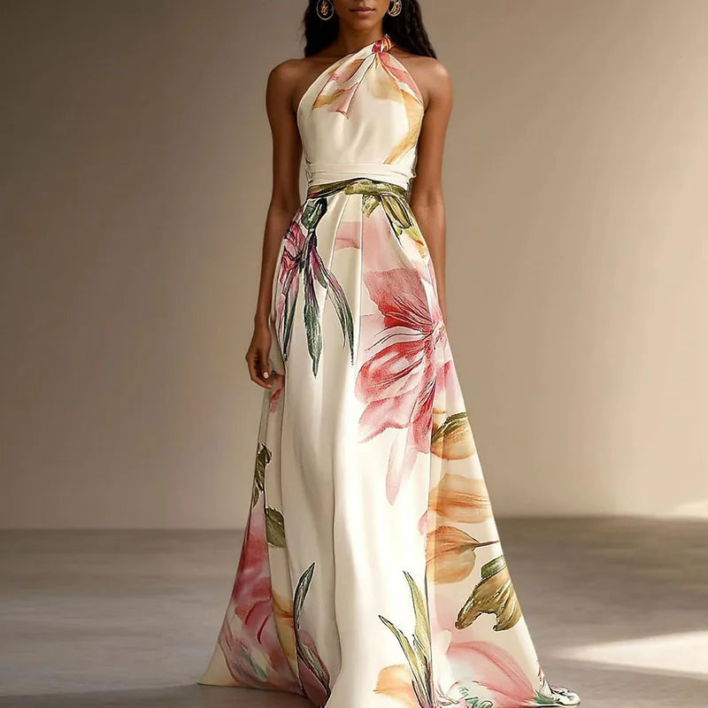 Sophia | Women's Floral Maxi Dress for Wedding Guests-Omni Prime Goods