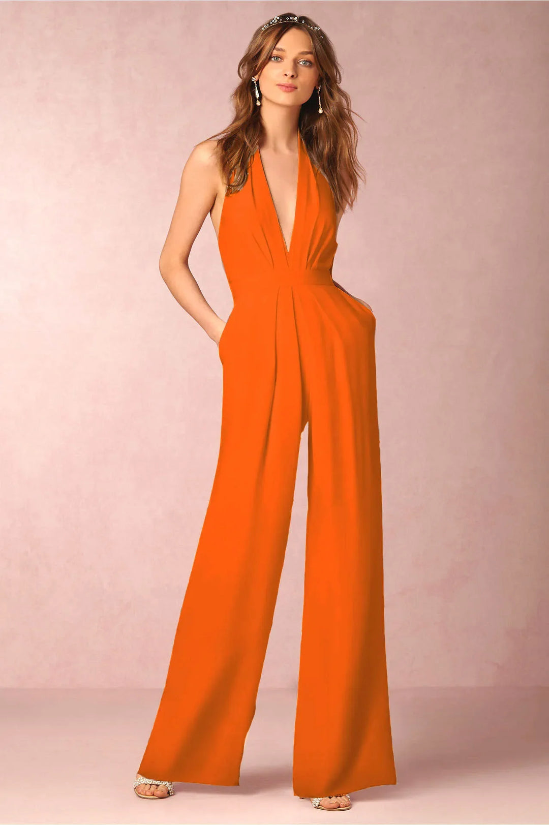 Sophia | Women's Wide Leg Jumpsuit-Omni Prime Goods