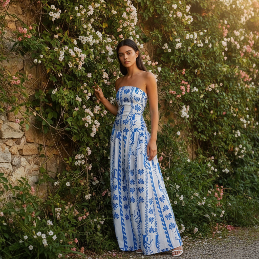 Women's Strapless Evening Dress