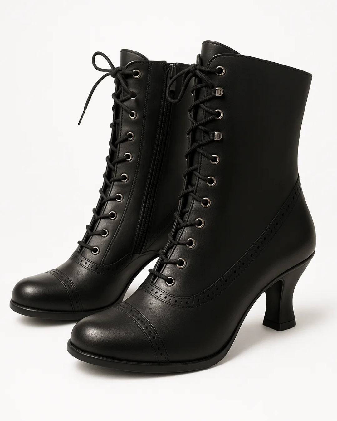 Stacy | Women’s Vintage Lace-Up Ankle Boots-Omni Prime Goods