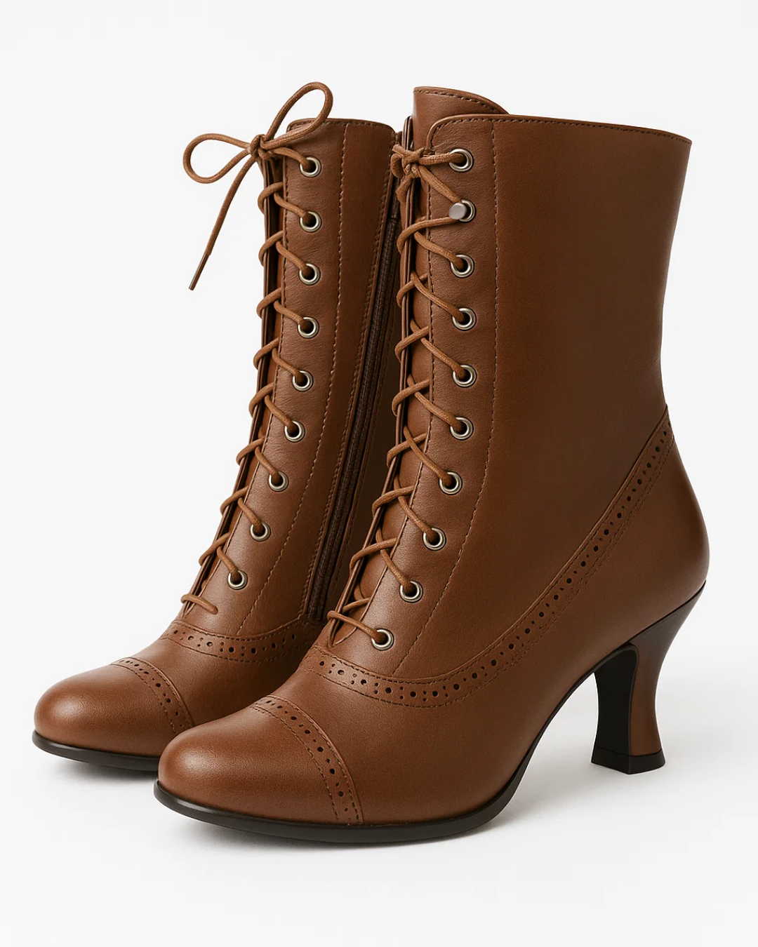 Stacy | Women’s Vintage Lace-Up Ankle Boots-Omni Prime Goods
