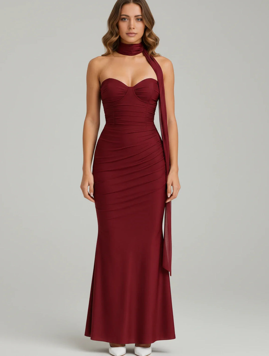 Sophia | Women's Strapless Bodycon Maxi Dress