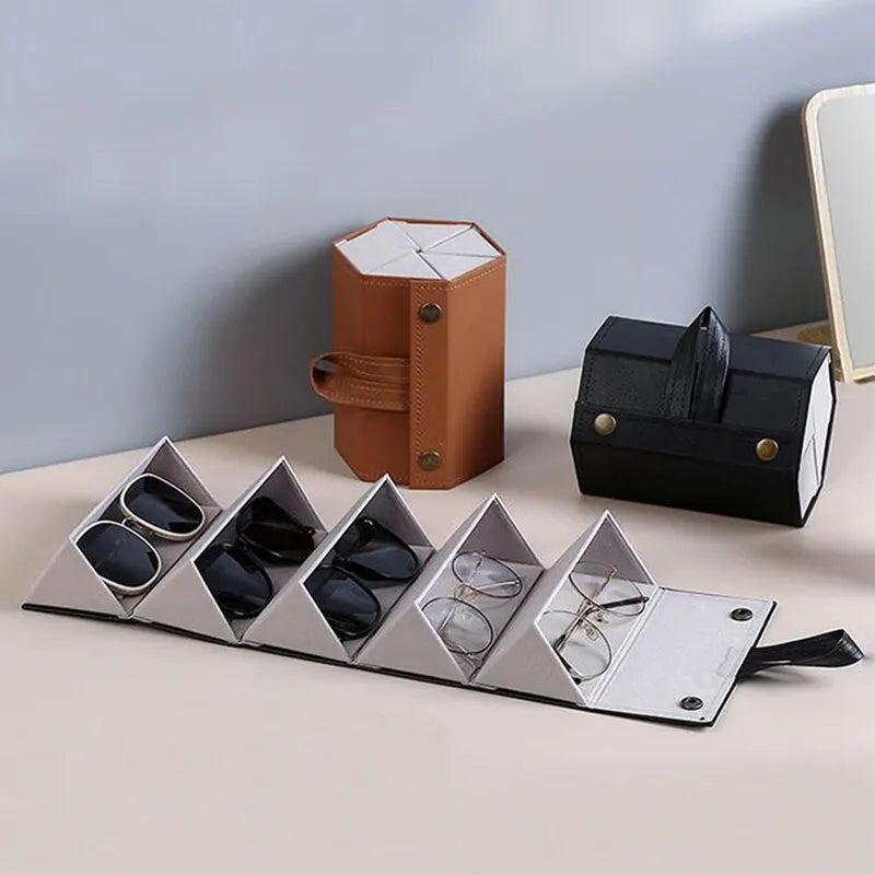 Stylish Leather Eyewear Case for Safe Storage and Protection-Omni Prime Goods