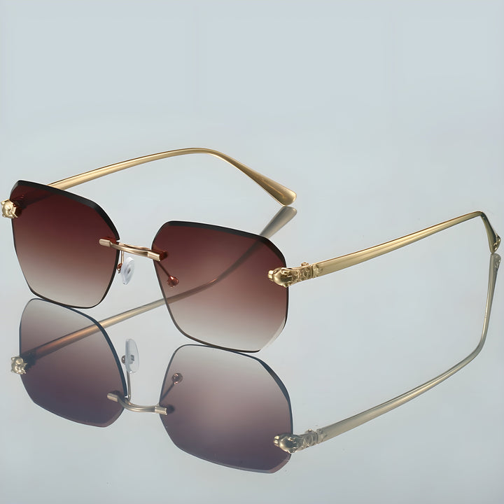 Men's Frameless Sunglasses for Stylish Eye Protection