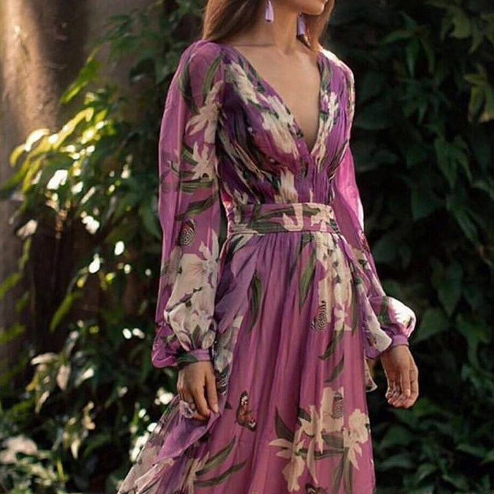 Torill | Women's Elegant Autumn Maxi Dress