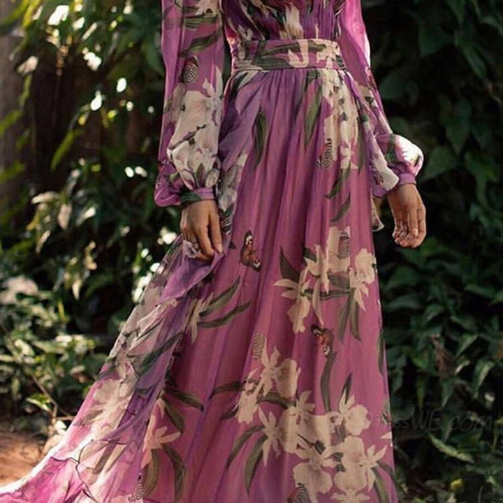 Torill | Women's Elegant Autumn Maxi Dress
