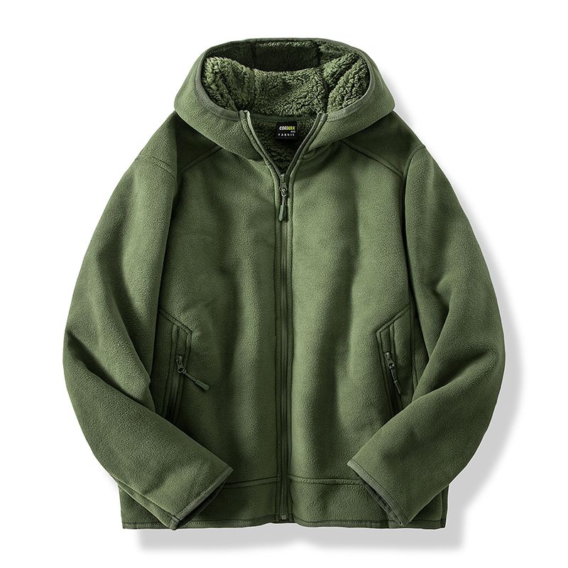 Men's Warm Fleece Jacket for Outdoor Activities