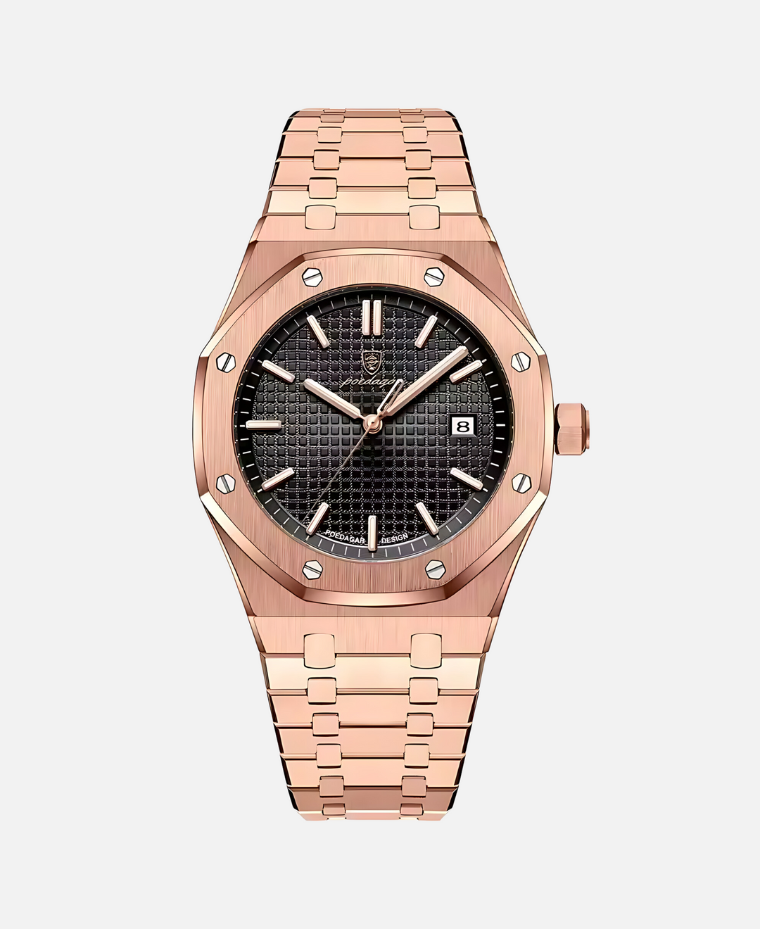 Men's Elegant 41mm Stainless Steel Watch
