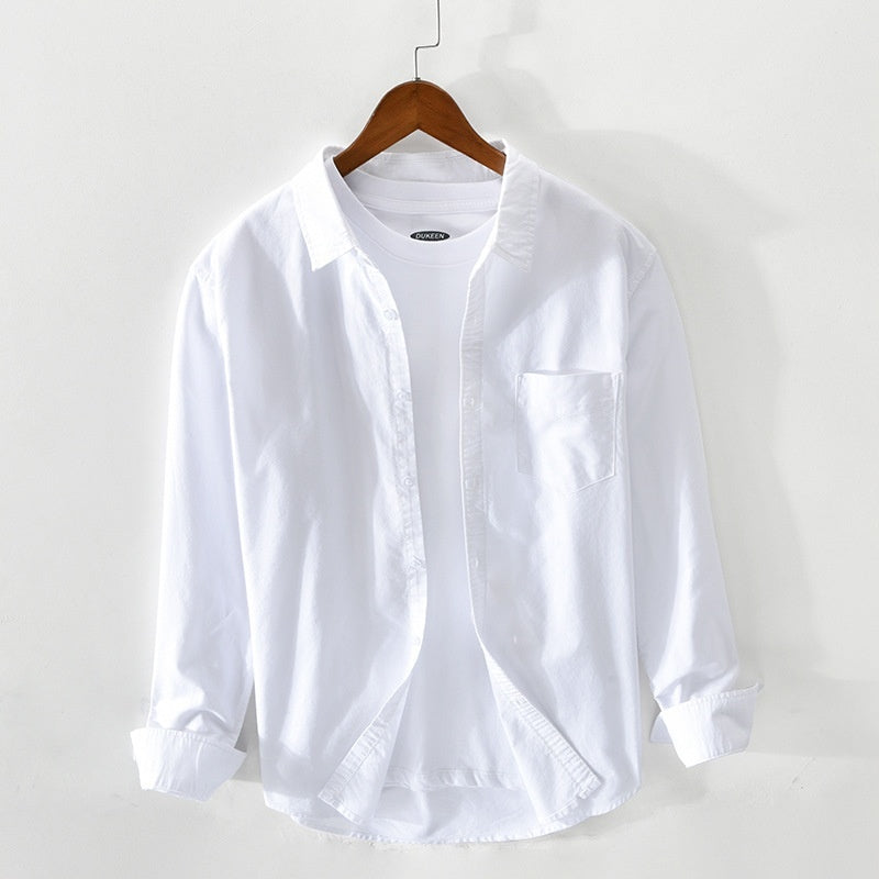 Tony | Men's Breathable Cotton Oxford Shirt-Omni Prime Goods