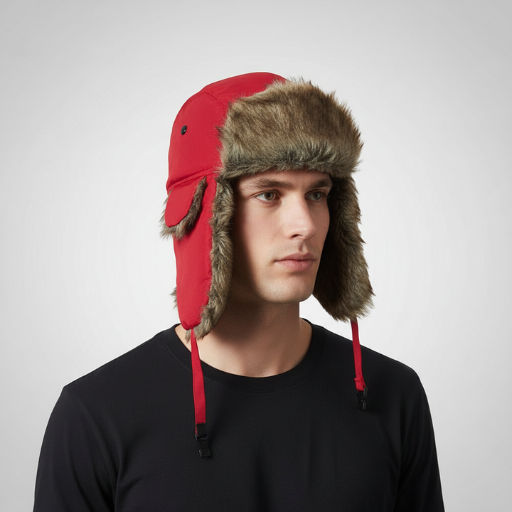 Men's Windproof and Warm Ear Flap Trapper Hat