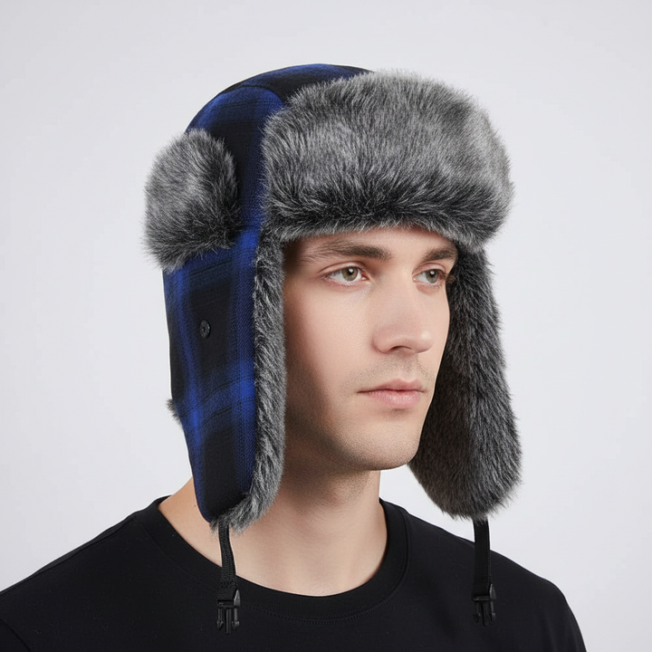 Men's Windproof and Warm Ear Flap Trapper Hat