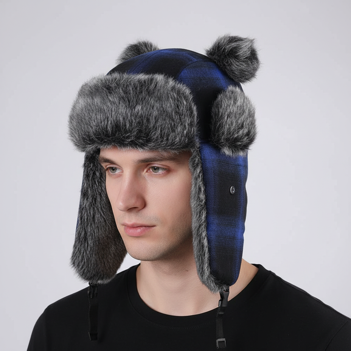 Men's Windproof and Warm Ear Flap Trapper Hat
