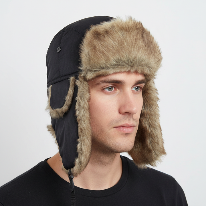 Men's Windproof and Warm Ear Flap Trapper Hat