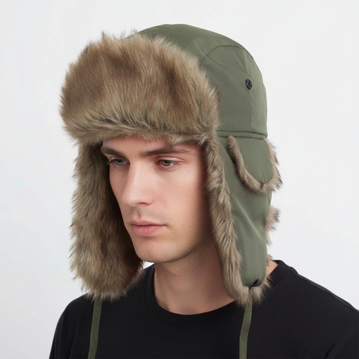 Men's Windproof and Warm Ear Flap Trapper Hat
