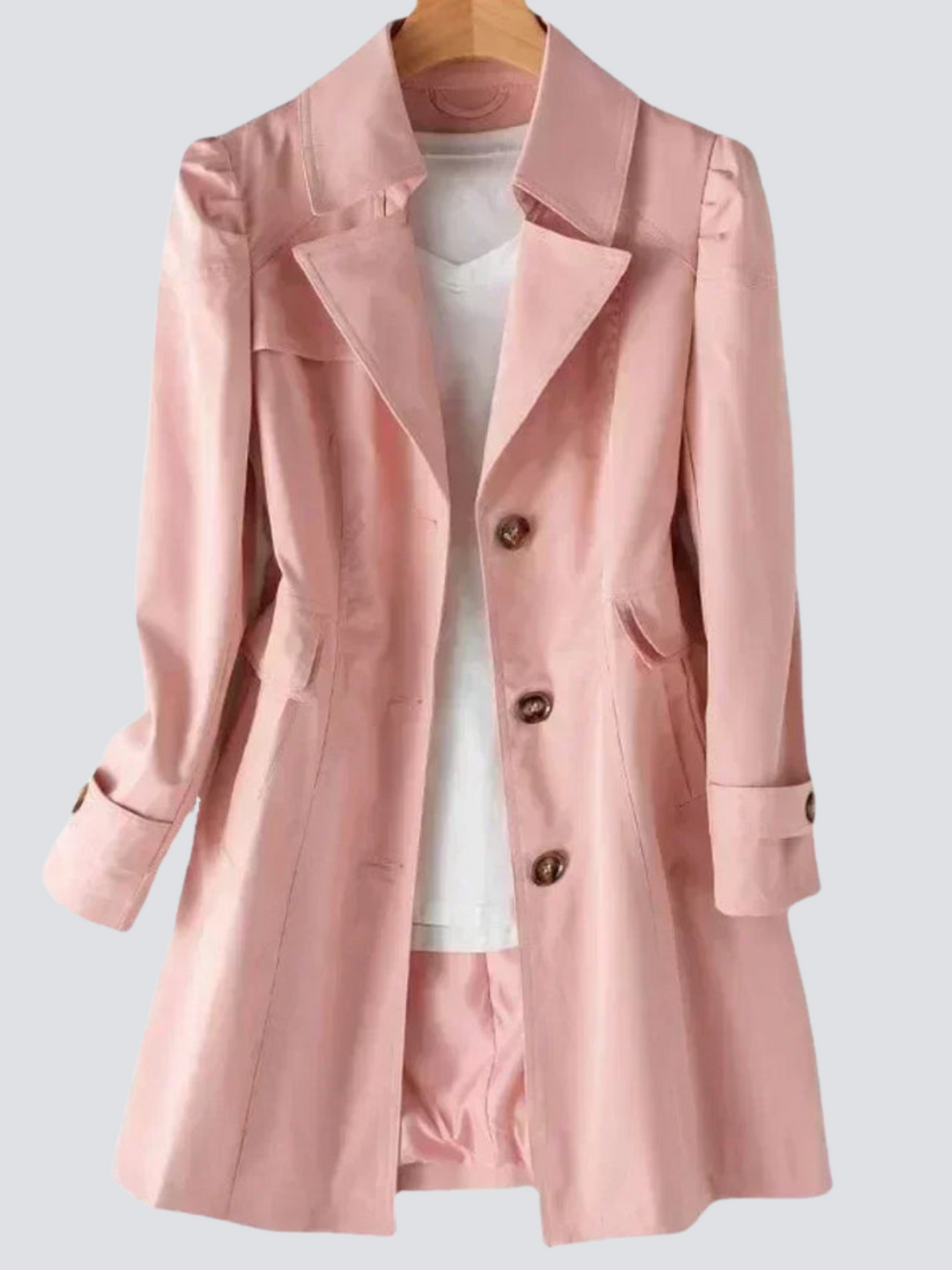 Women's Classic Trench Coat | Elegant Defined Silhouette