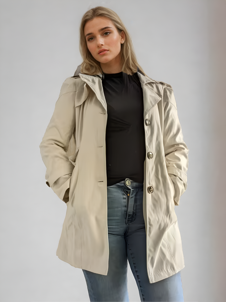 Women's Classic Trench Coat | Elegant Defined Silhouette