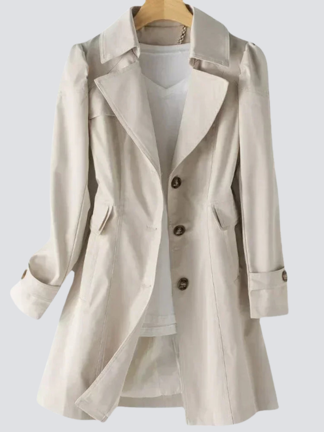Women's Classic Trench Coat | Elegant Defined Silhouette