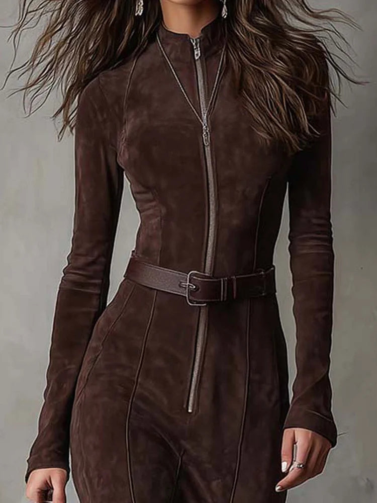 Trinity | Women's Long Sleeve Bodycon Maxi Dress-Omni Prime Goods