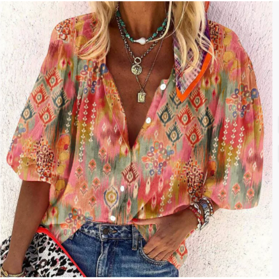 Tyriana | Stylish Women's Blouse-Omni Prime Goods