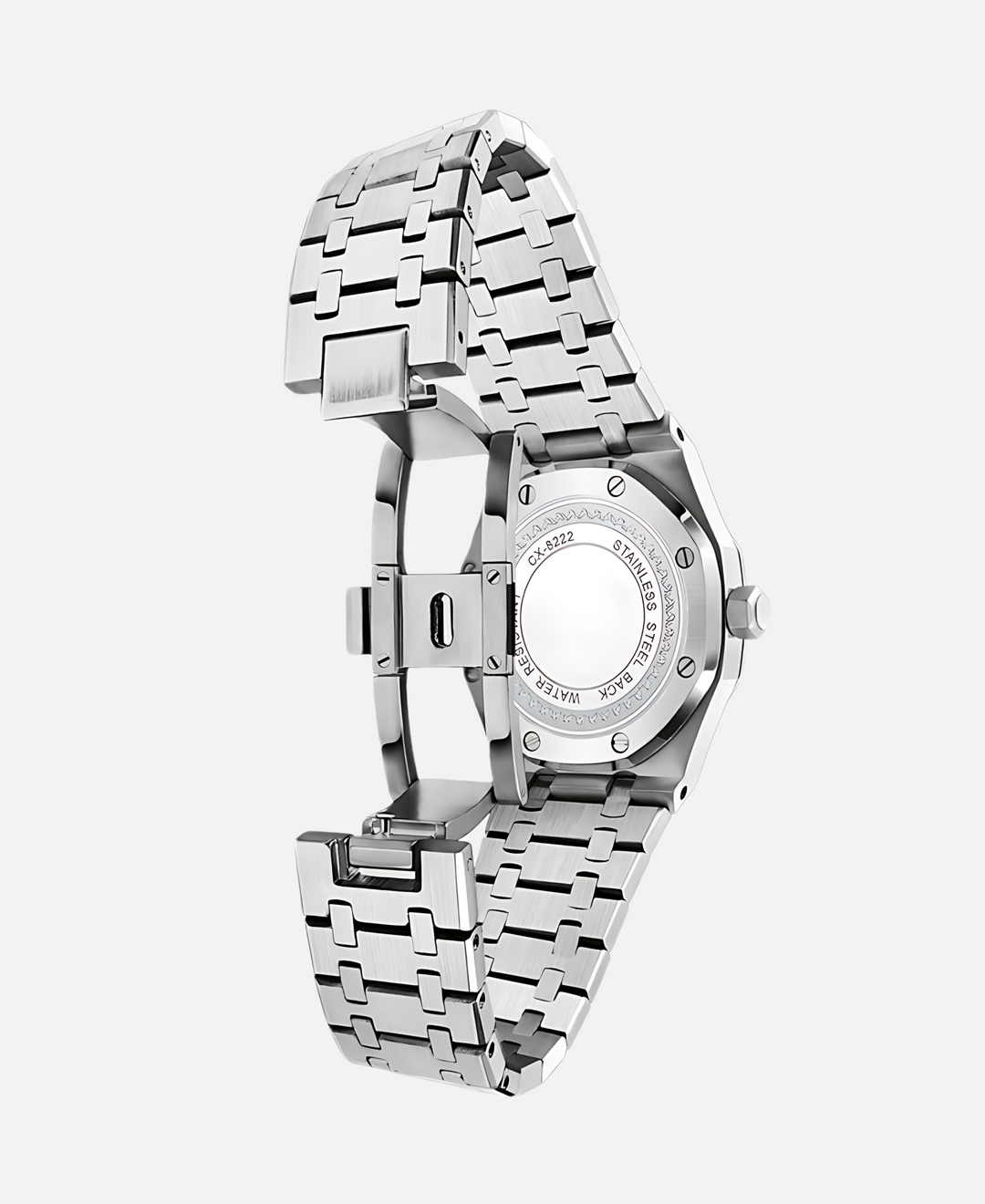 Men's Elegant 41mm Stainless Steel Watch