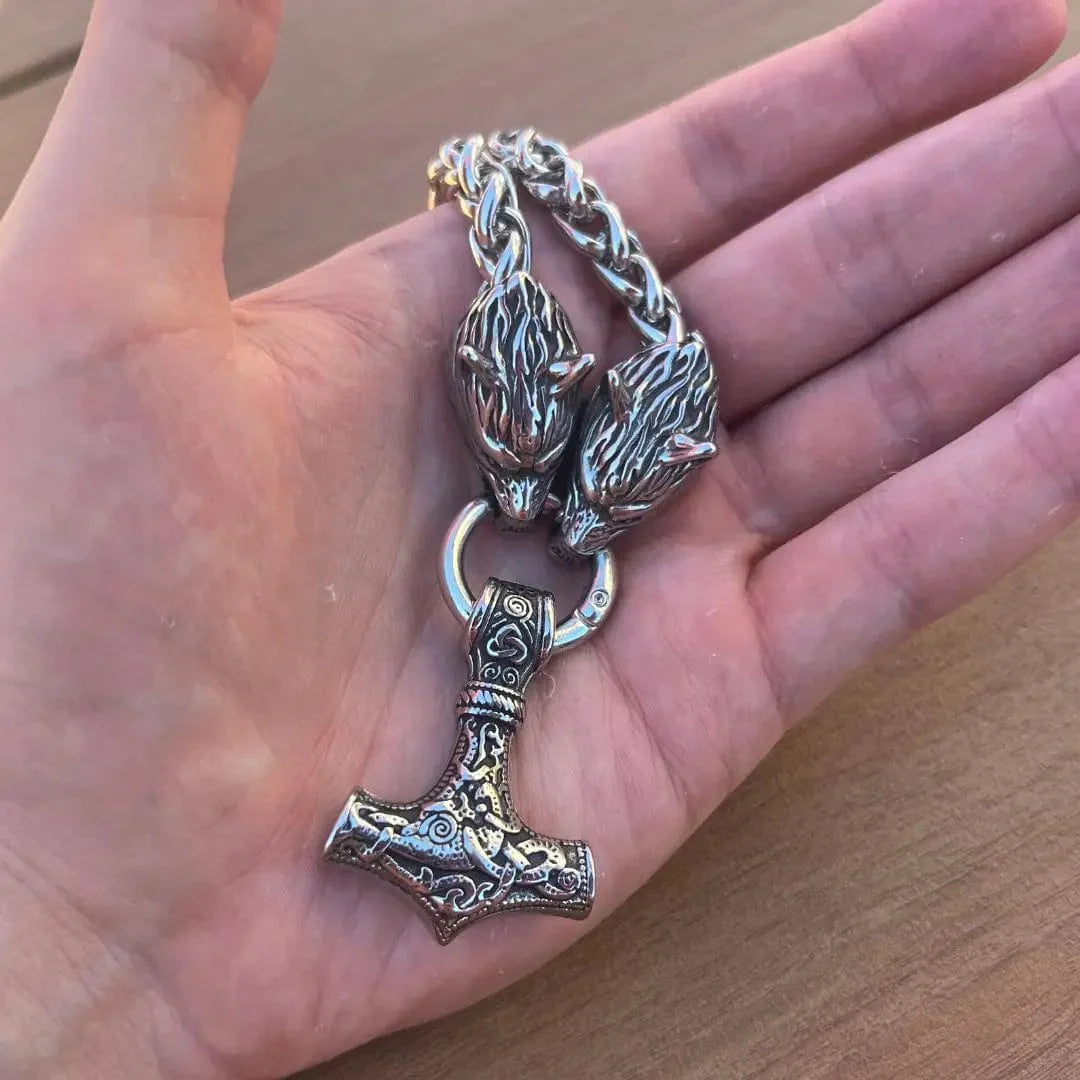 Men's Viking-Inspired Protection Necklace
