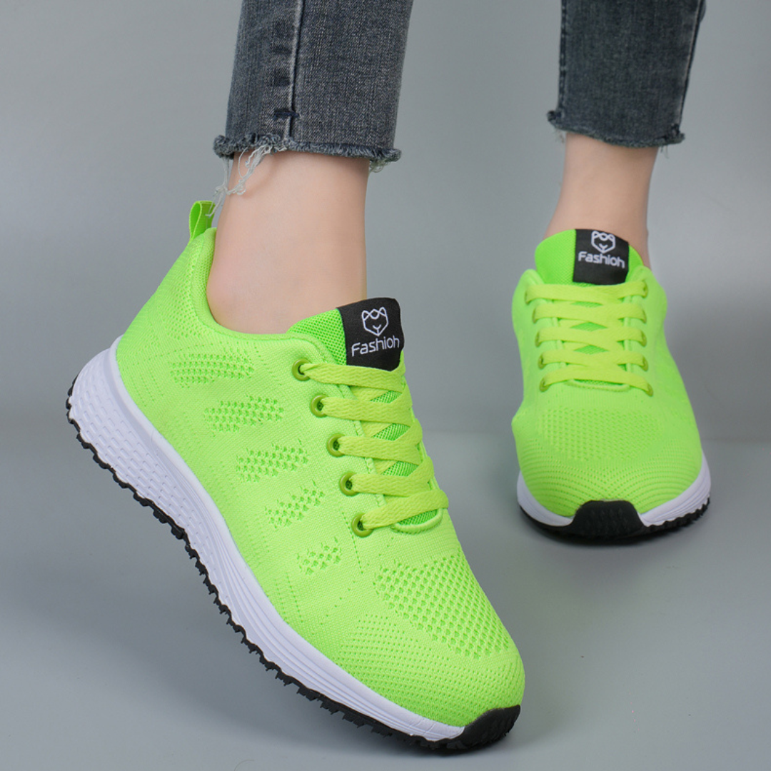 Megan | Women's Casual Knit Walking Sneakers with Laces