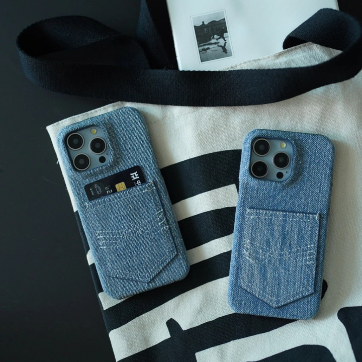 Blue Denim iPhone Case