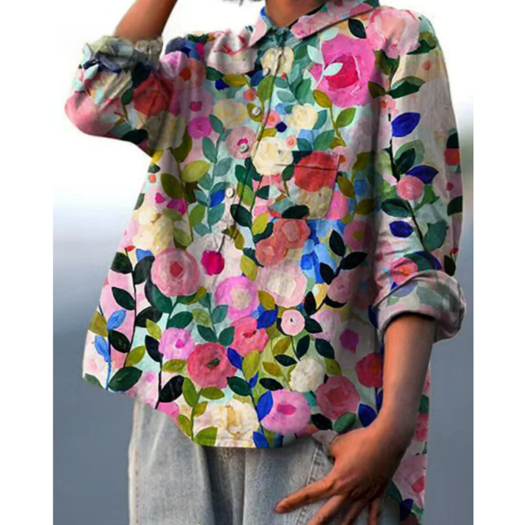 Bertan | Women's Floral Print Blouse