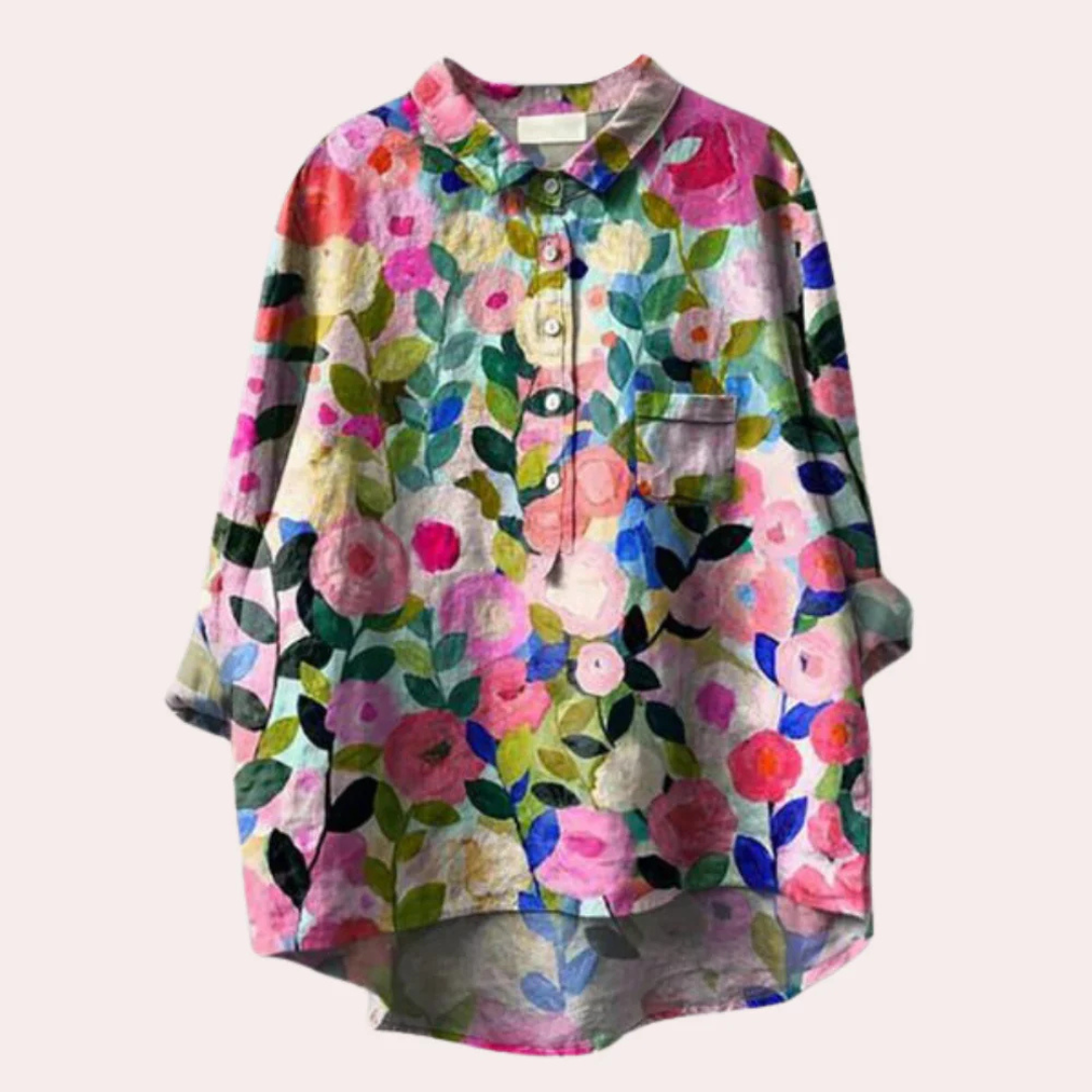 Bertan | Women's Floral Print Blouse