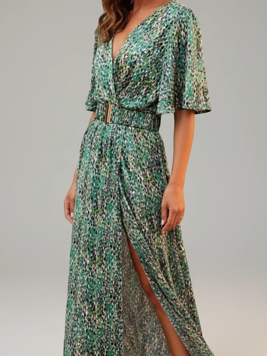 Ana | Women's V-Neck Wrap Long Dress
