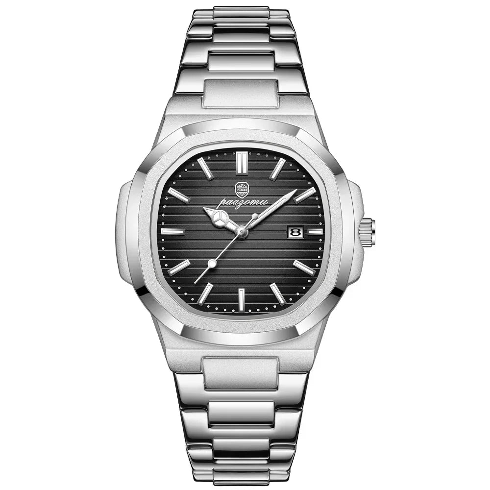 Men's Elegant Stainless Steel Timepiece