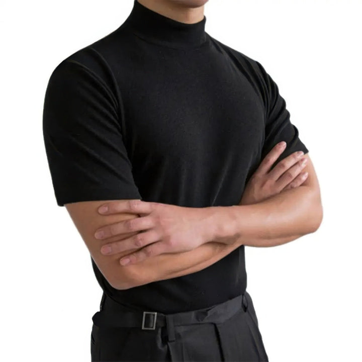 Dax | Men's Breathable Short Sleeve Turtleneck Shirt