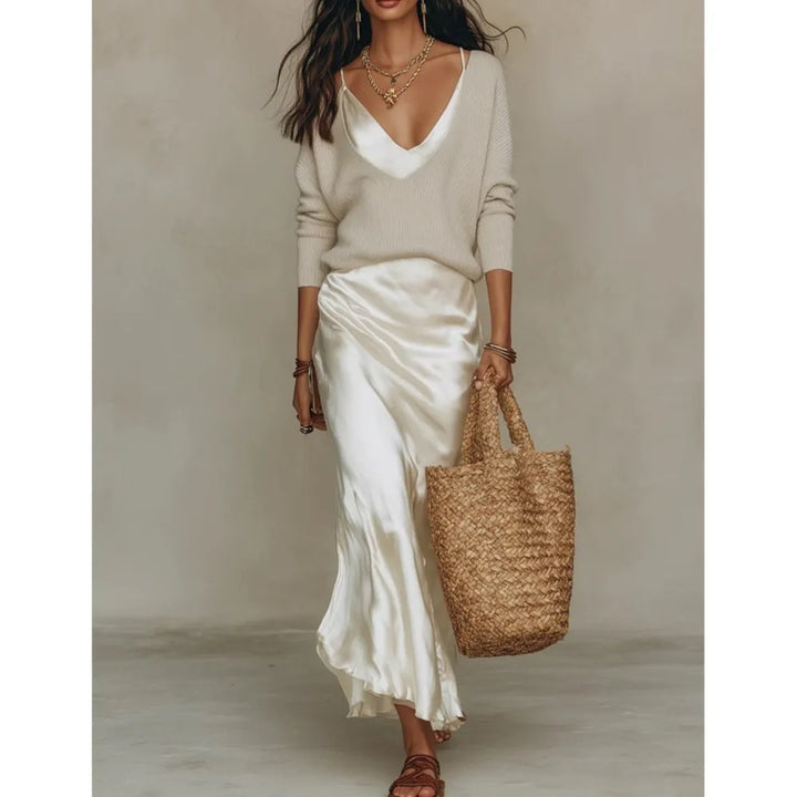 Valencia | Women's Silk Skirt Set-Omni Prime Goods