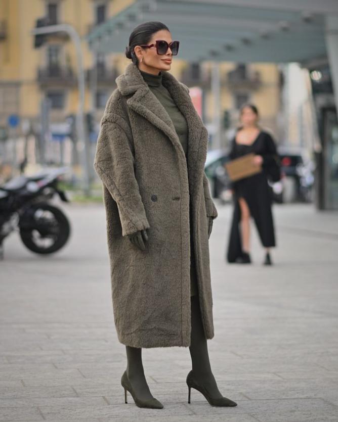 Women's Long Teddy Coat
