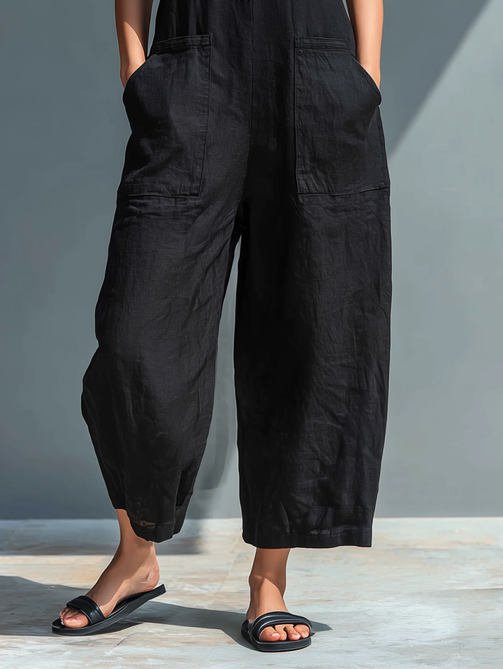 Viola | Women's Sleeveless Loose-Fitting Jumpsuit-Omni Prime Goods