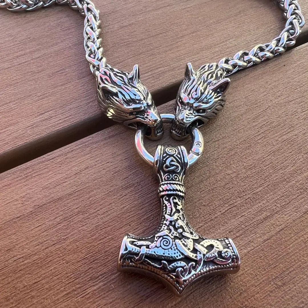 Men's Viking-Inspired Protection Necklace