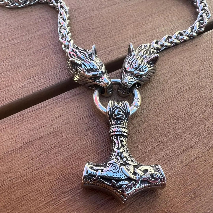 Men's Viking-Inspired Protection Necklace