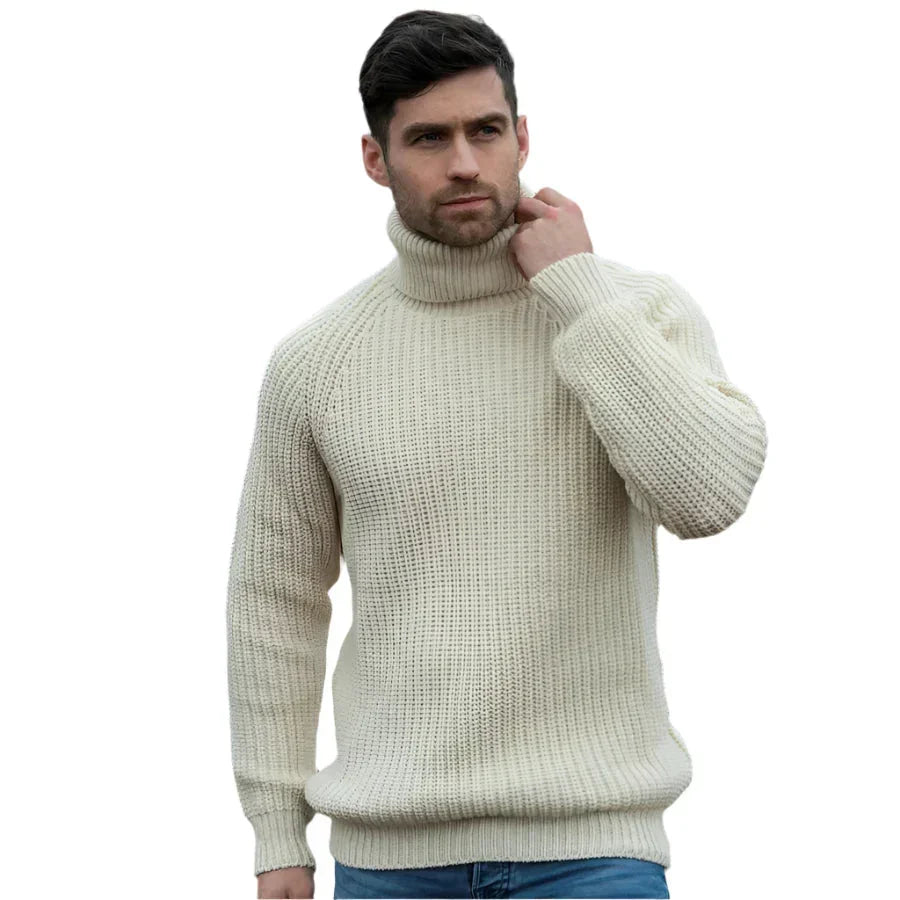 Men's Cozy High Collar Sweater