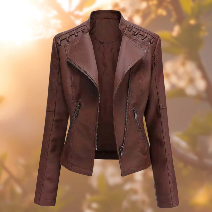 Women's Stylish Timeless Leather Jacket