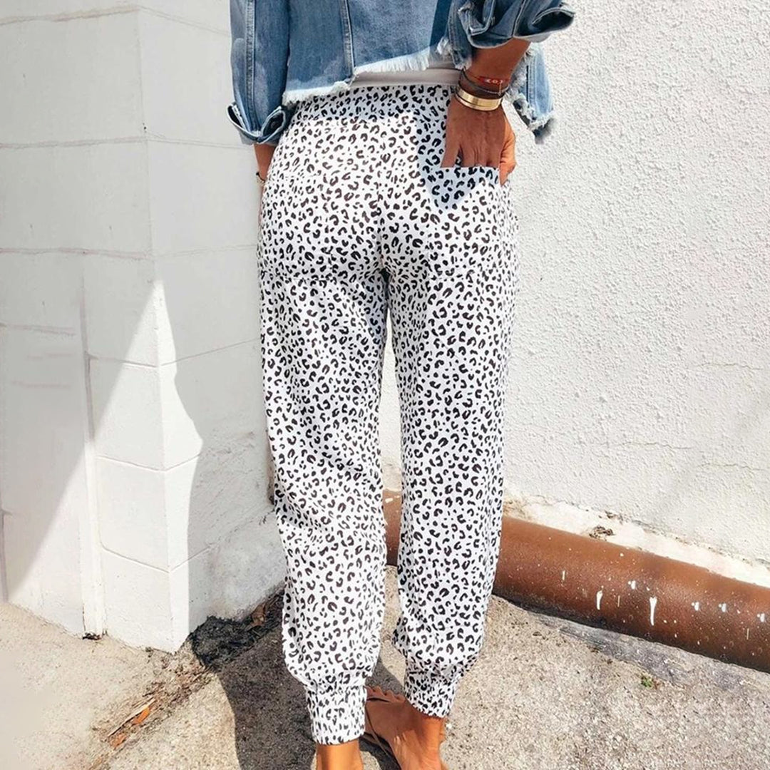 Kleo | Women's Comfortable Leopard Print Leisure Pants