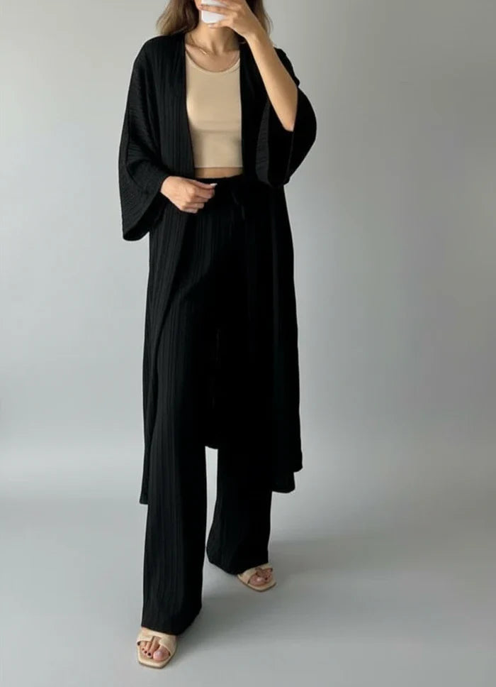 Sophia | Women's Wide Leg Two-Piece Pant Set