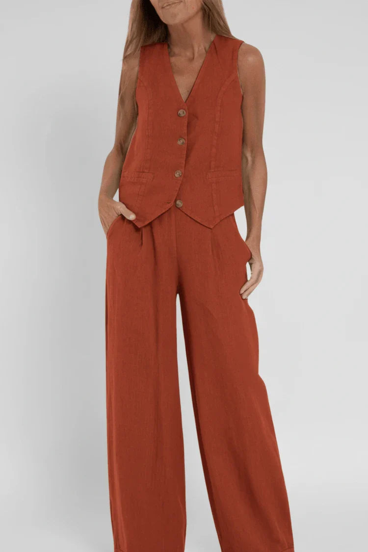 Sophia | Women's Wide Leg Two-Piece Outfit