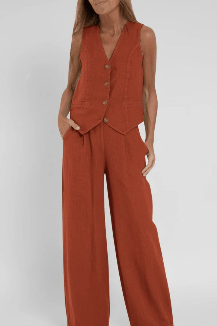 Sophia | Women's Wide Leg Two-Piece Outfit