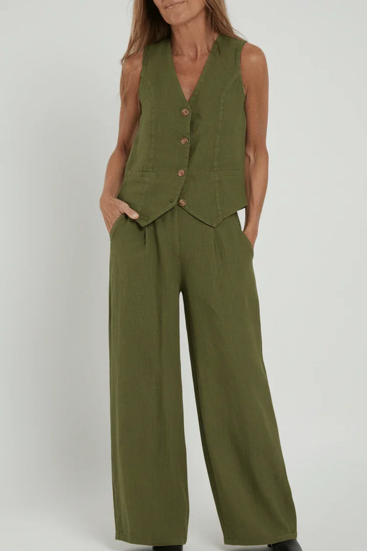 Sophia | Women's Wide Leg Two-Piece Outfit