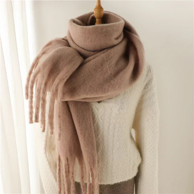 Women's Oversized Fringed Scarf