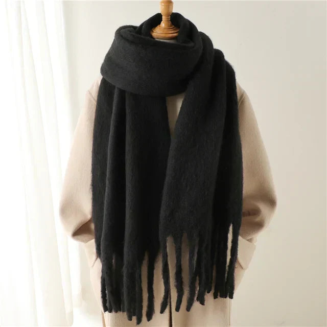 Women's Oversized Fringed Scarf