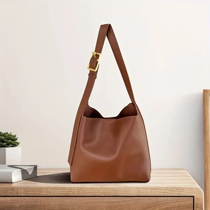 Aria | Women's Vegan Leather Minimalist Shoulder Bag