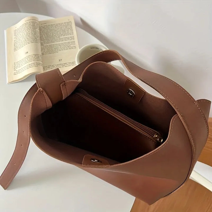 Aria | Women's Vegan Leather Minimalist Shoulder Bag